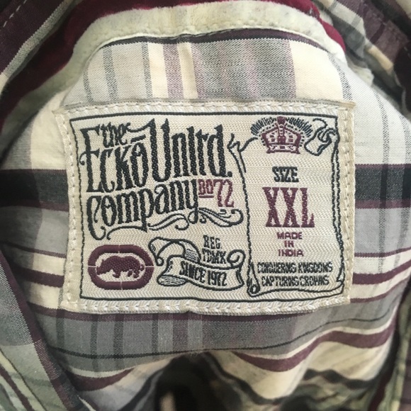 Ecko Unlimited men’s button up shirt size XXL - Picture 6 of 8